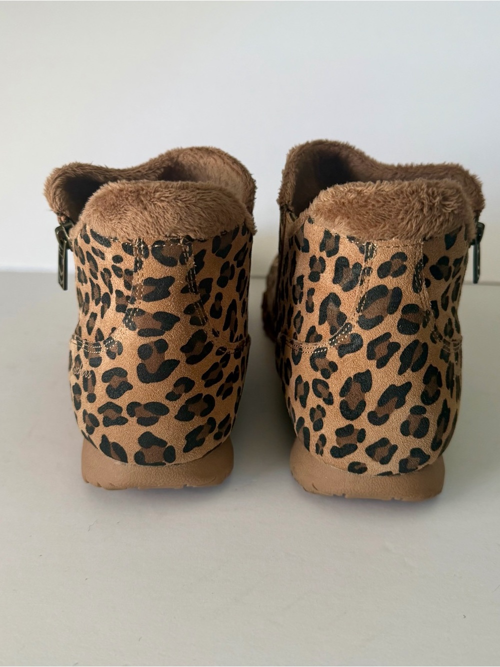 SKECHERS BIKER EARTHY CHIC Women`s Size 11 Leopard Print Bootie - Picture 6 of 9